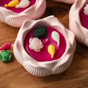 Cốc nến sen thạch cao