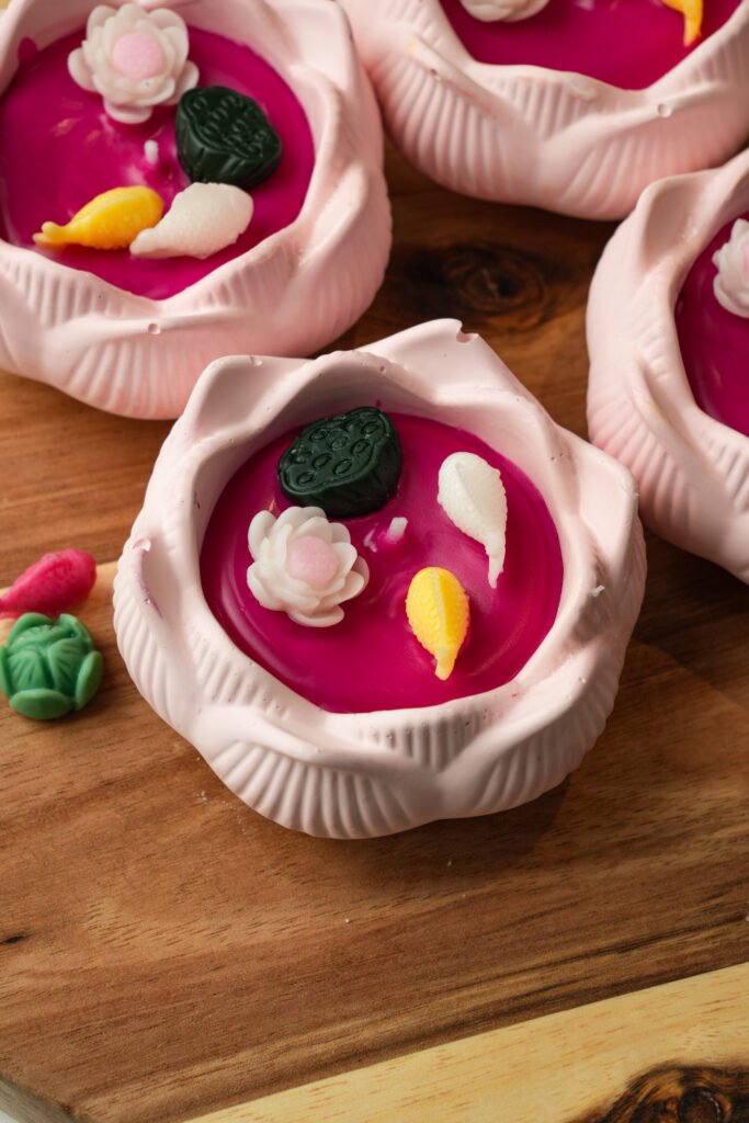 Cốc nến sen thạch cao