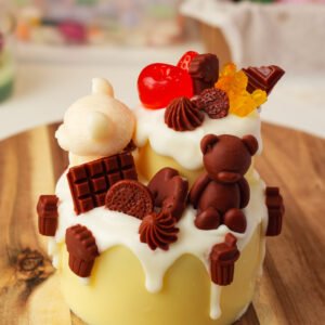 Nến bánh kem 2 tầng