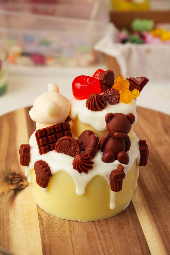 Nến bánh kem 2 tầng