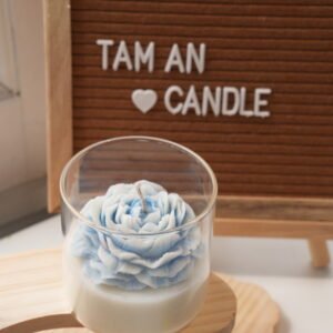 Cốc nến hoa mẫu đơn